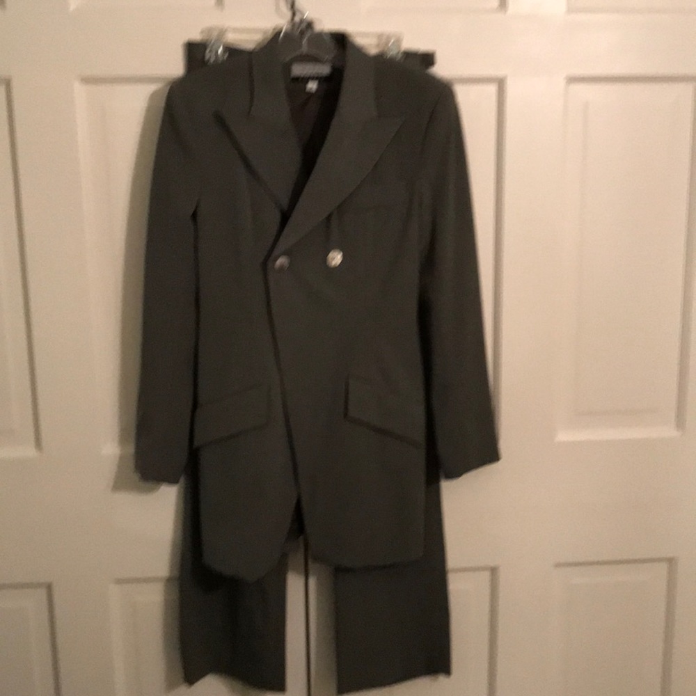 Kaki green suit